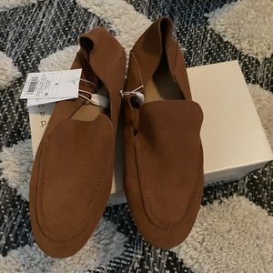 Suede convertible loafers/mules